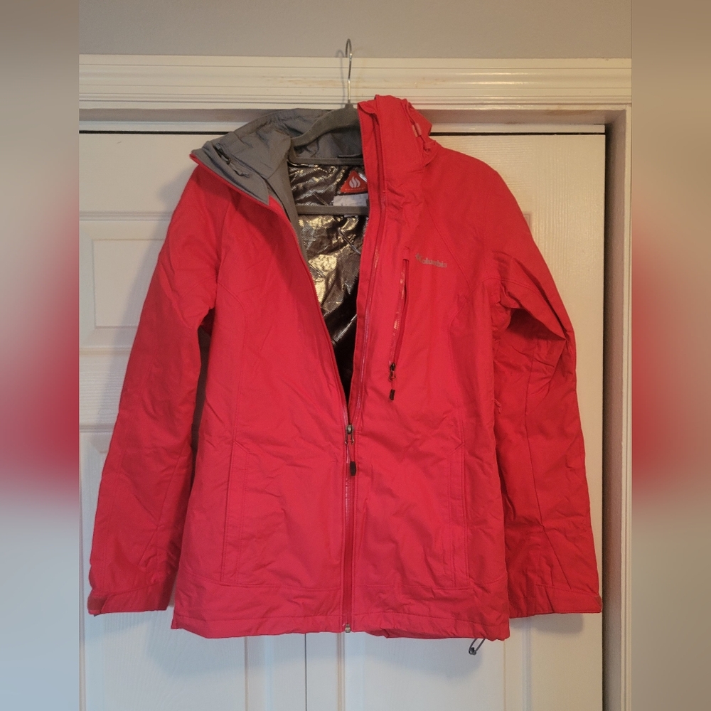 Columbia Women's Pink Snow Jacket 2 In 1